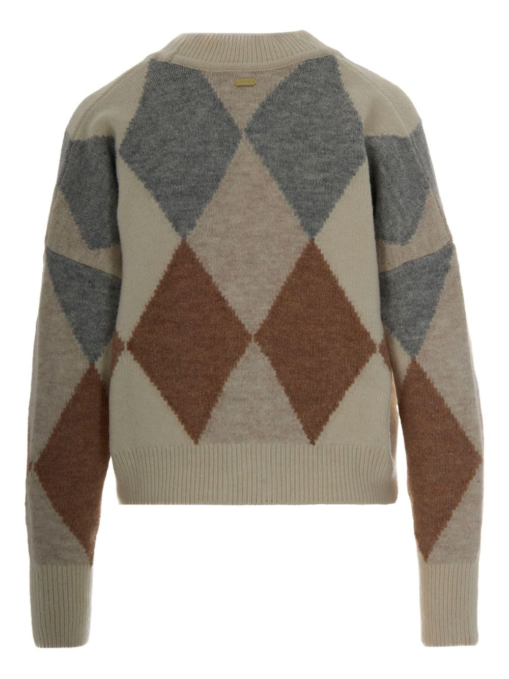 diamond-pattern cardigan - 2