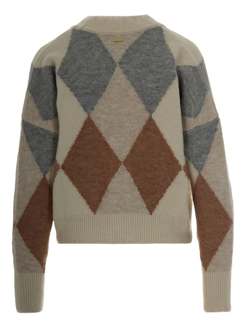 Barbour diamond-pattern cardigan outlook