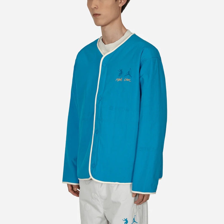 Men's Air Jordan x Union Crossover Solid Color Printing Logo reversible Long Sleeves Jacket US Editi - 5