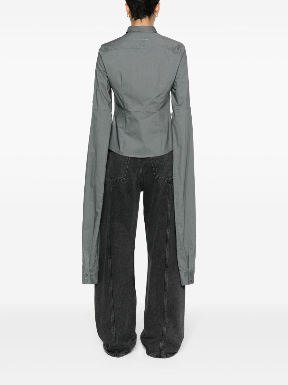 double-sleeves cotton shirt - 4