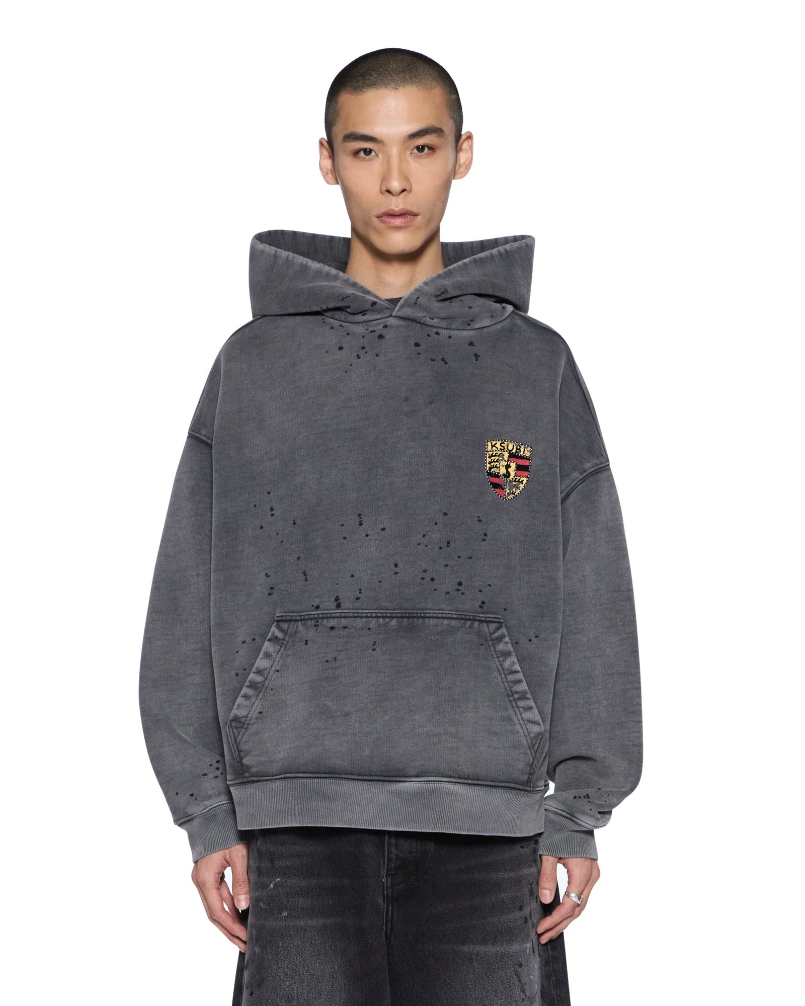 SHIELD HOODIE EKCESS CHARCOAL FADE - 1