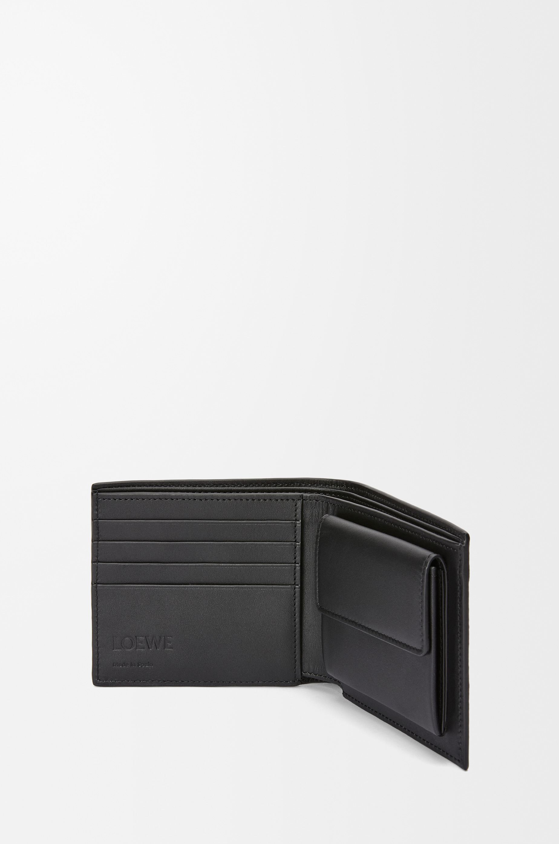 Bifold coin wallet in soft grained calfskin - 3
