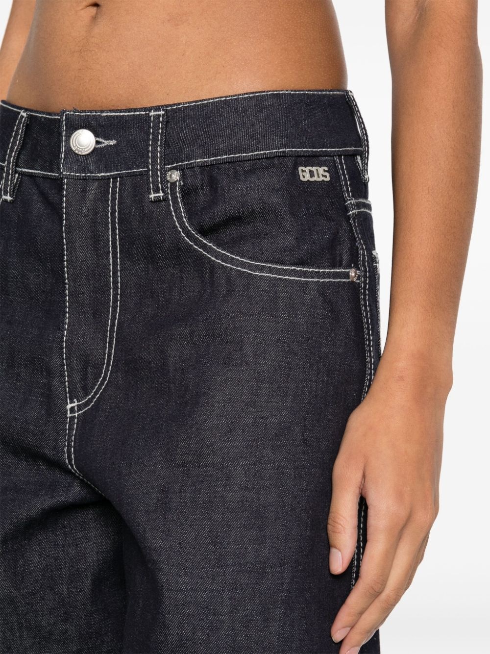 mid-rise wide-leg jeans - 5