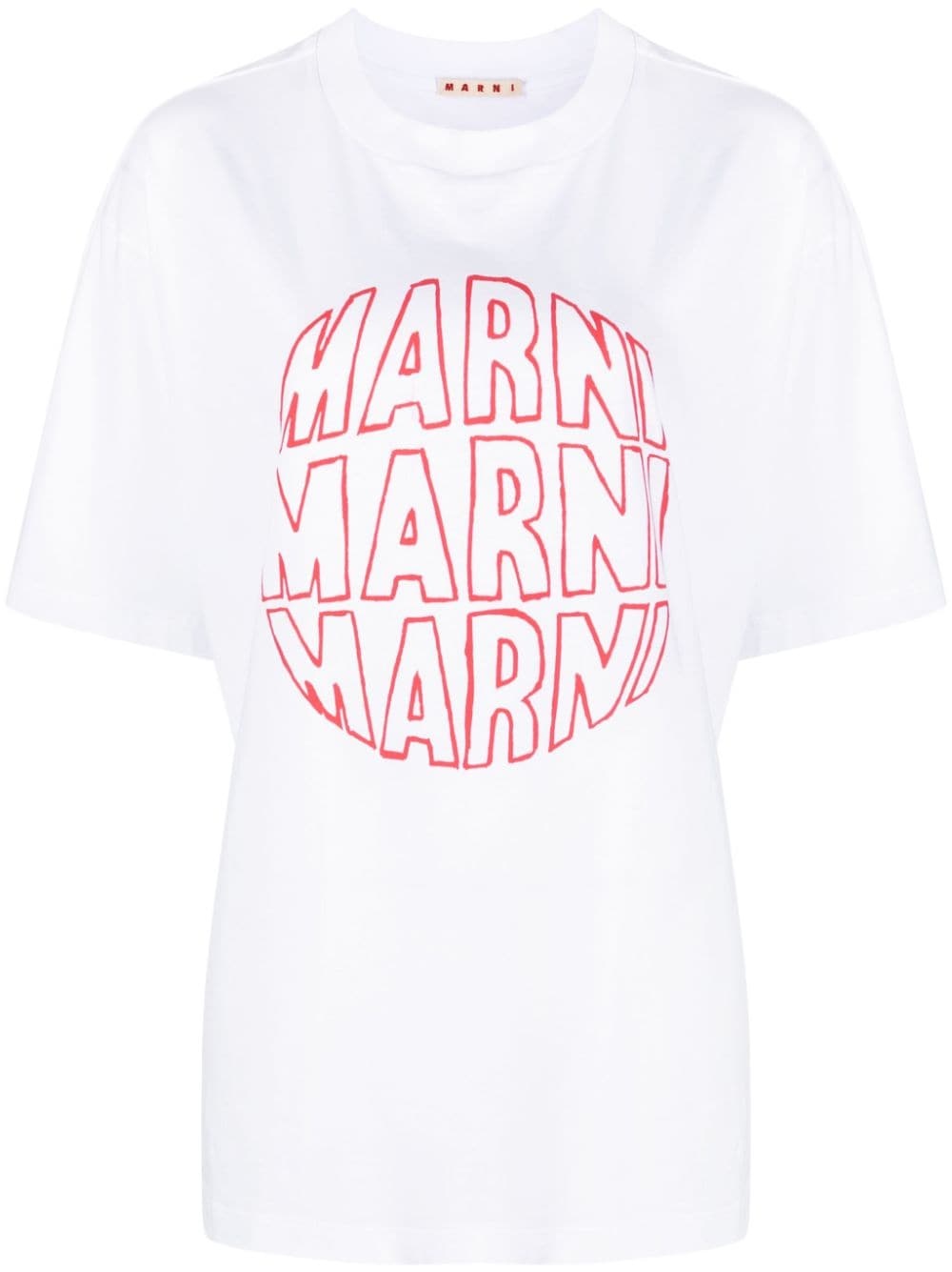logo-print cotton T-shirt - 1