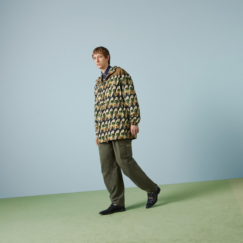 GUCCI Gucci porter print fabric jacket outlook