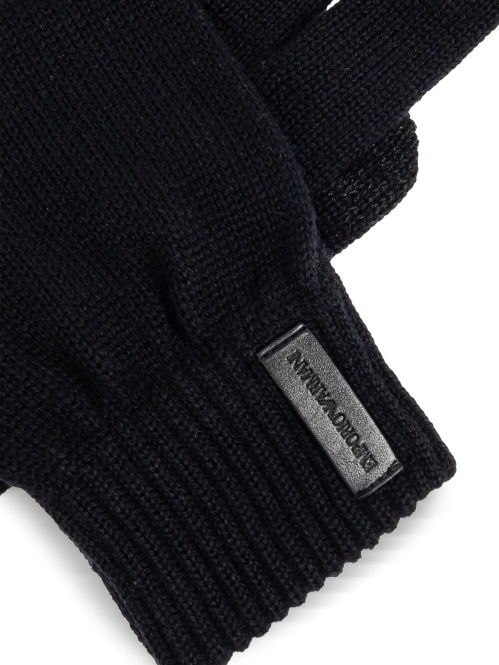 logo-patch gloves - 4