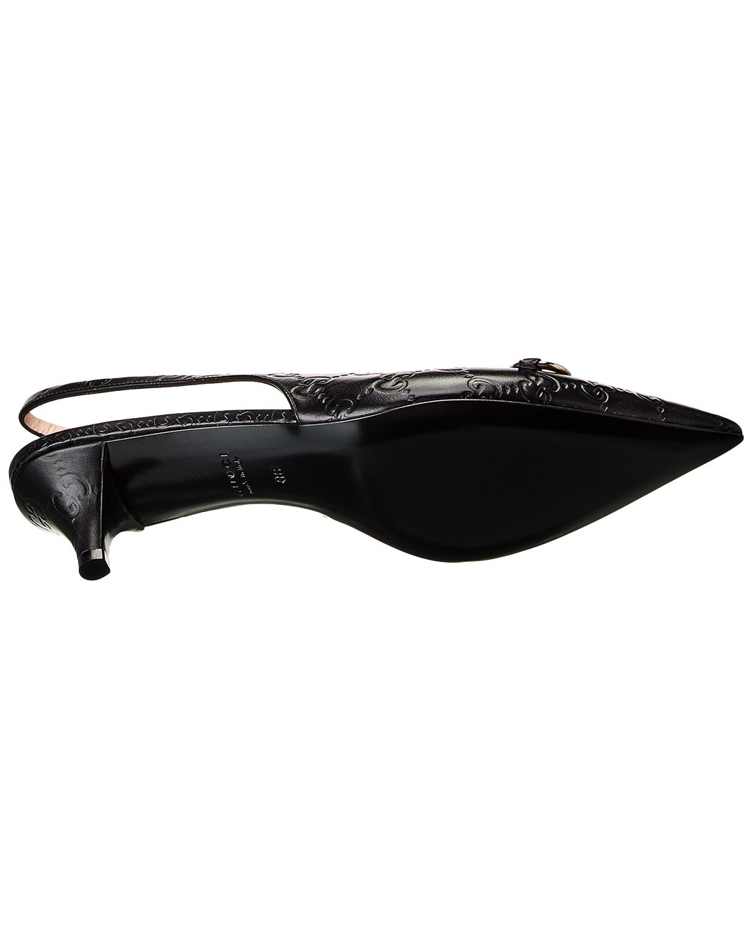 Gucci Horsebit Leather Slingback Pump - 4