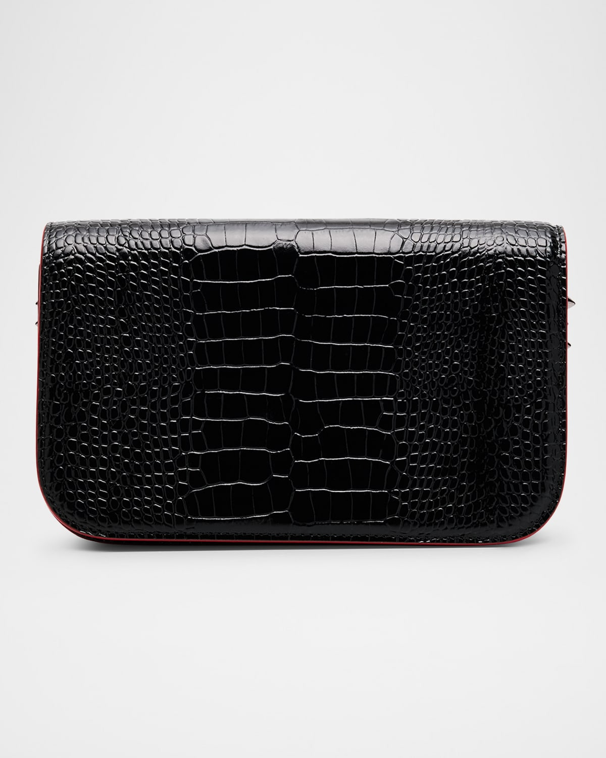 Paloma Small Croc-Embossed Leather Clutch - 1