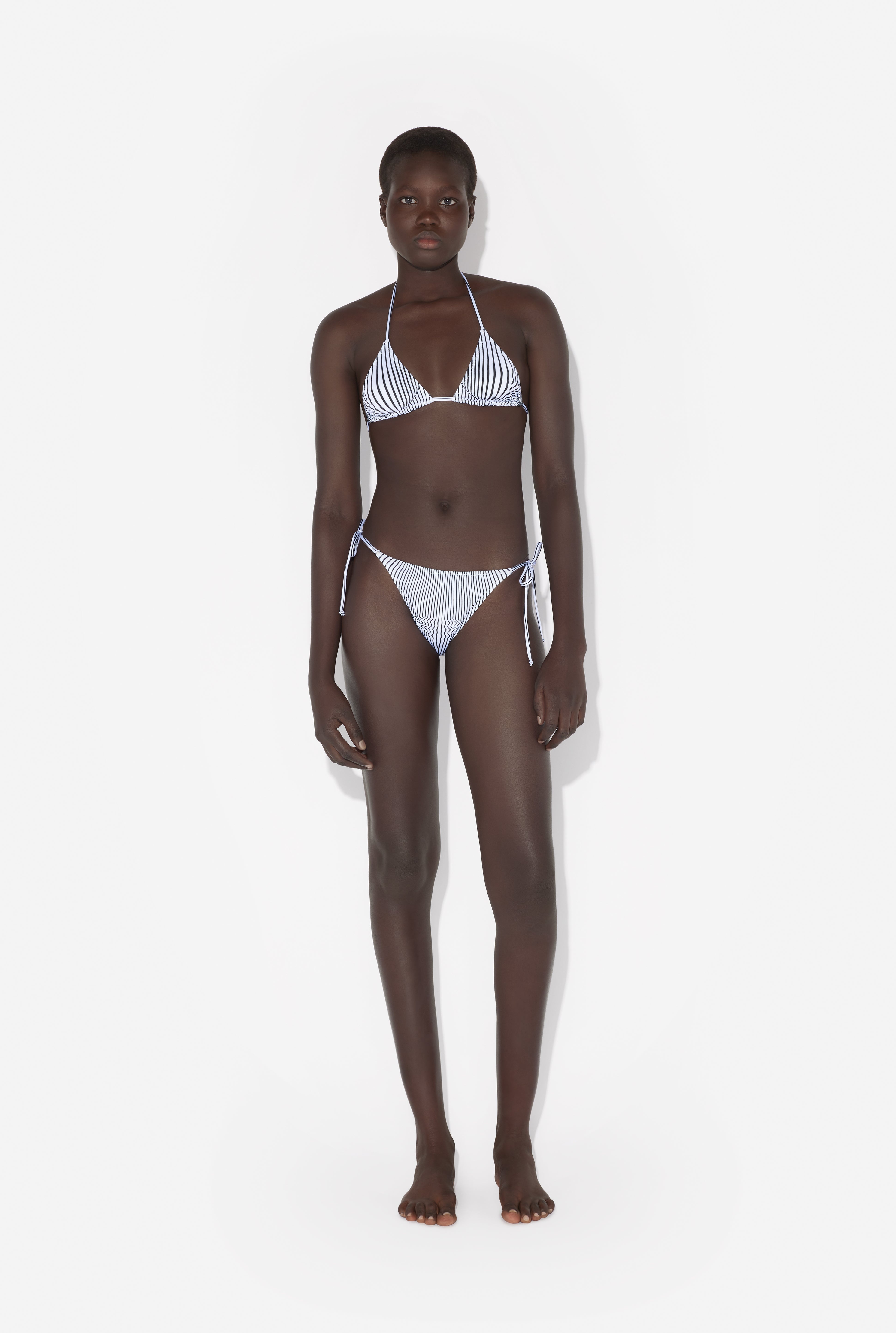THE PINSTRIPE BODY MORPHING BIKINI TOP - 2