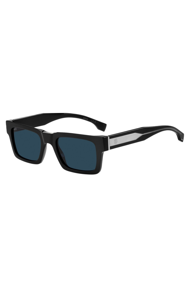BLACK-ACETATE SUNGLASSES WITH DOUBLE B MONOGRAM 1