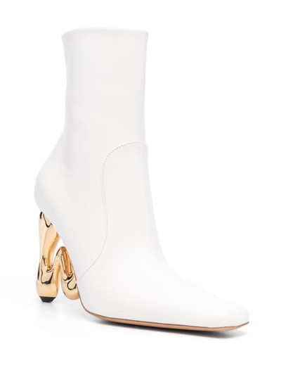 JW Anderson 120mm sculpted-heel leather boots outlook