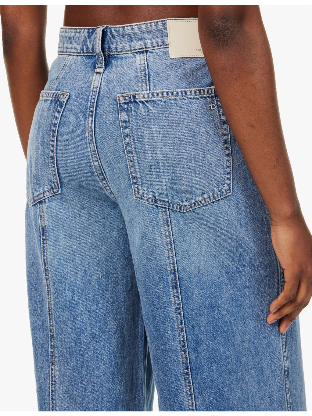 Marina wide-leg mid-rise jeans - 6