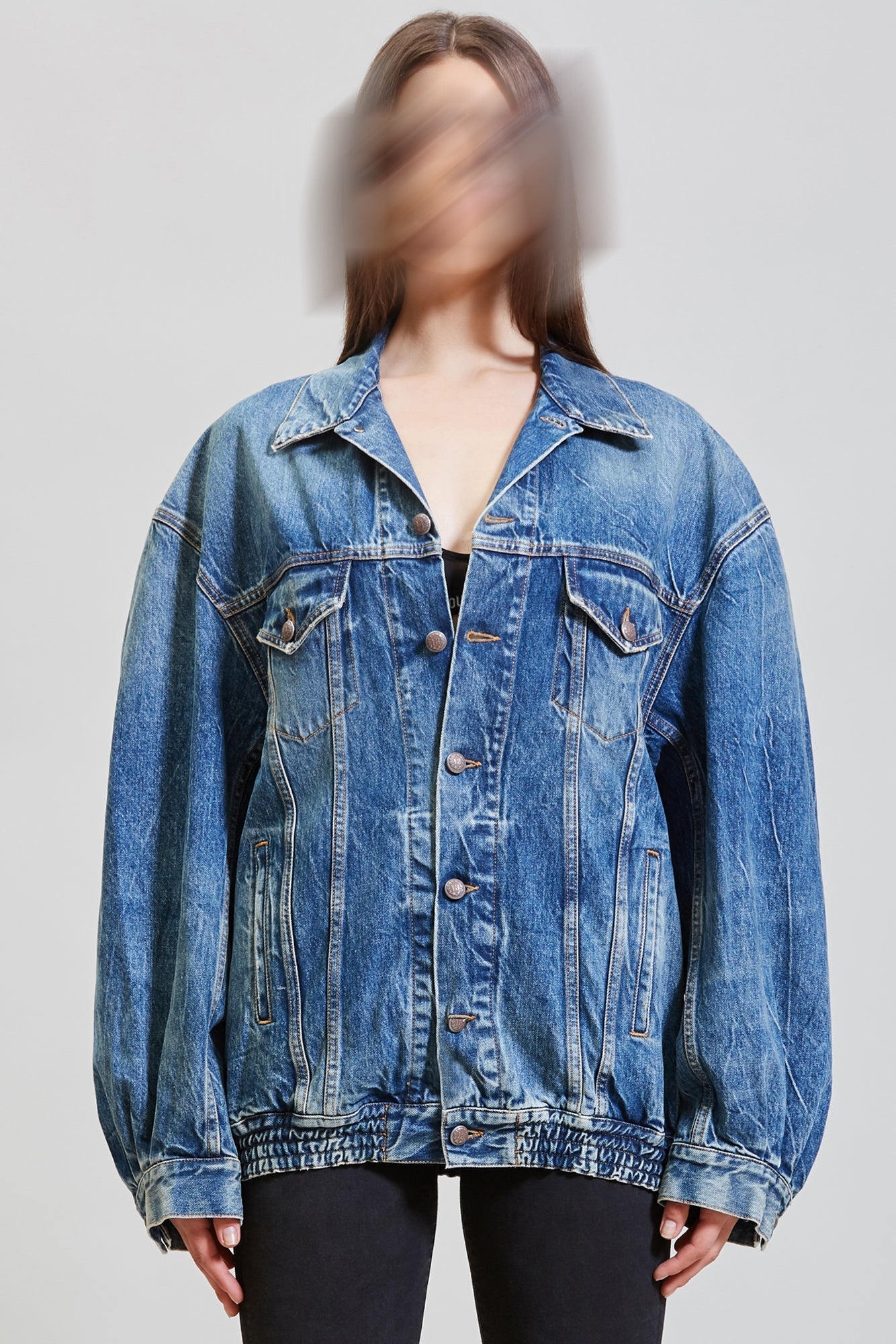 CINCHED WAIST DENIM TRUCKER - KELLY | R13 - 4