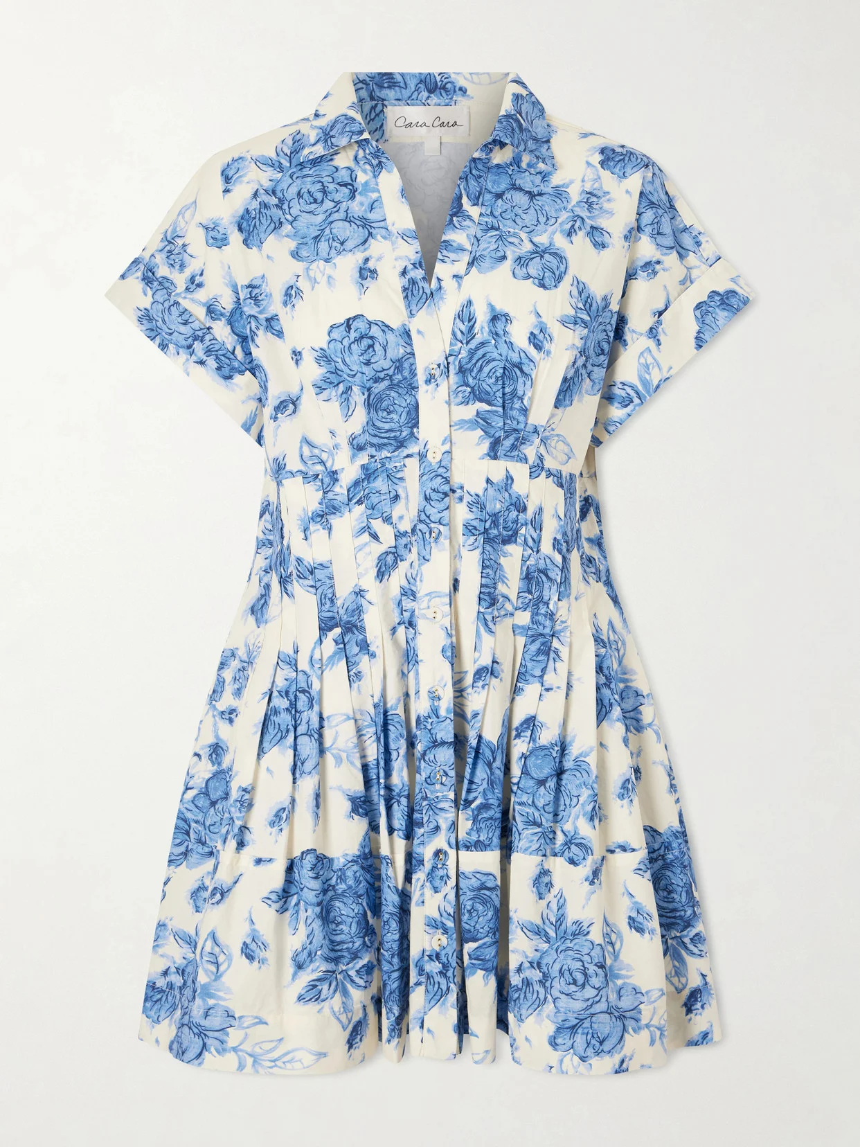 Nash Floral-print Cotton Shirt Dress - 1