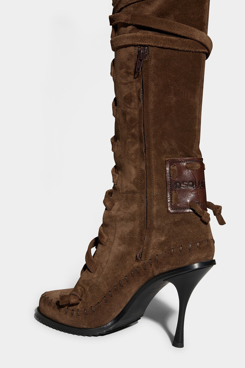 FRINGES HEELED BOOTS 4