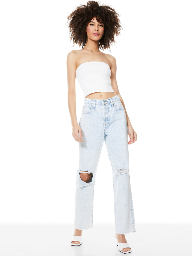 Alice + Olivia ALISON CROPPED TUBE TOP outlook