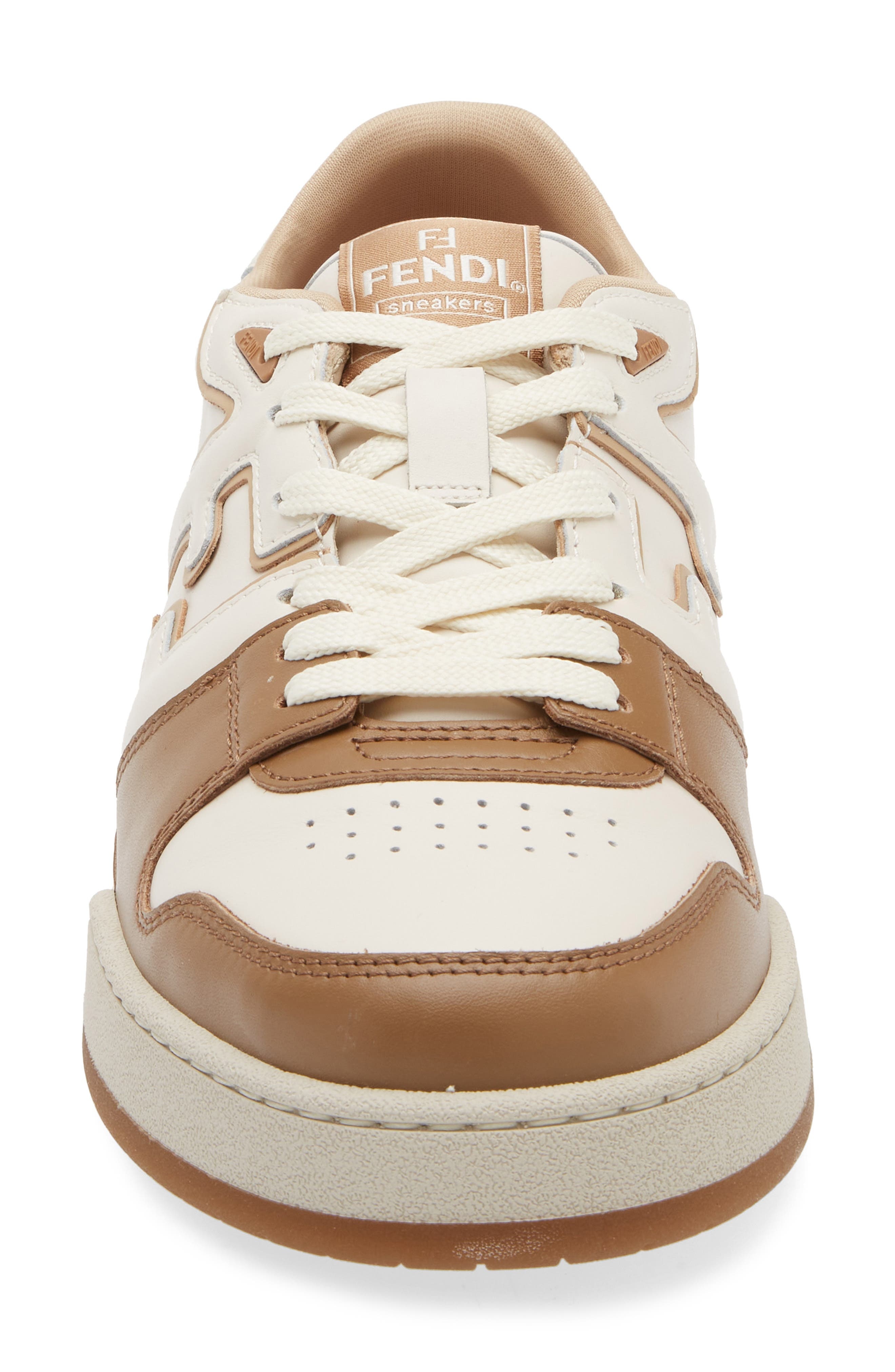 Fendi FF Match Sneaker in Noccio/bian/mou/mou at Nordstrom - 4