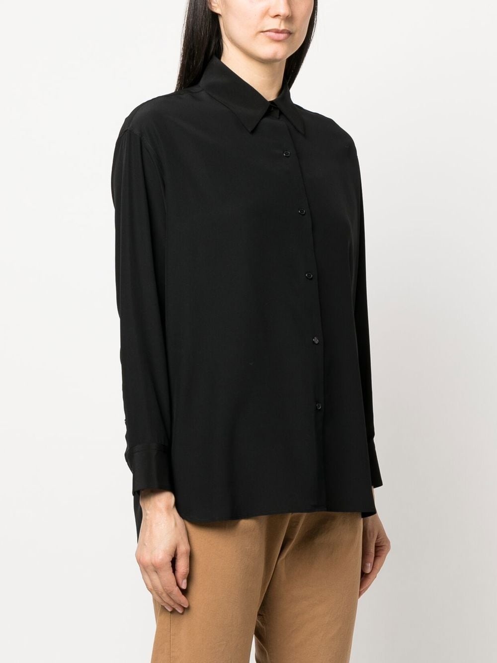 silk long-sleeved shirt - 3