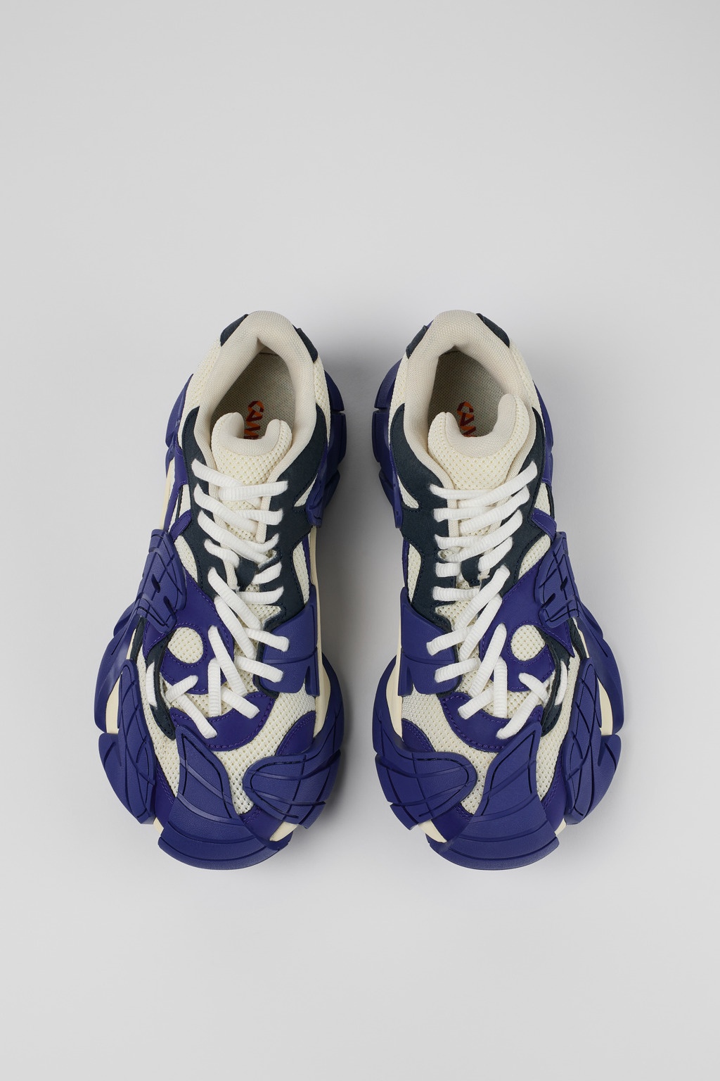 Blue and white sneakers - 4