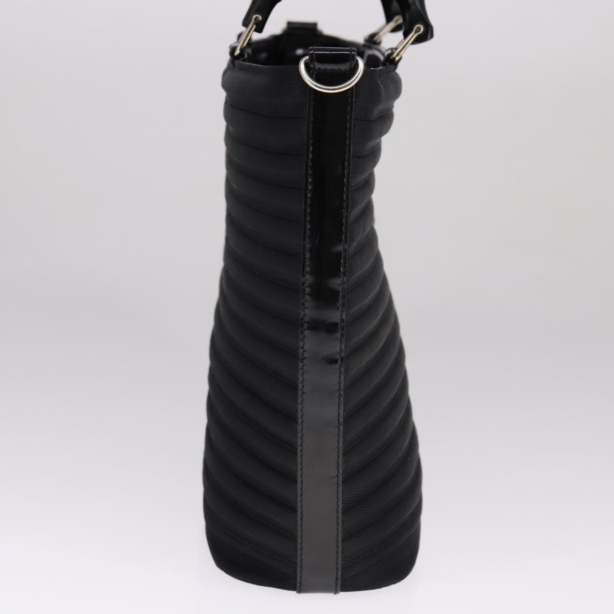 GUCCI Bamboo Hand Bag Nylon Black Silver 000 1998 000 1998 - 3