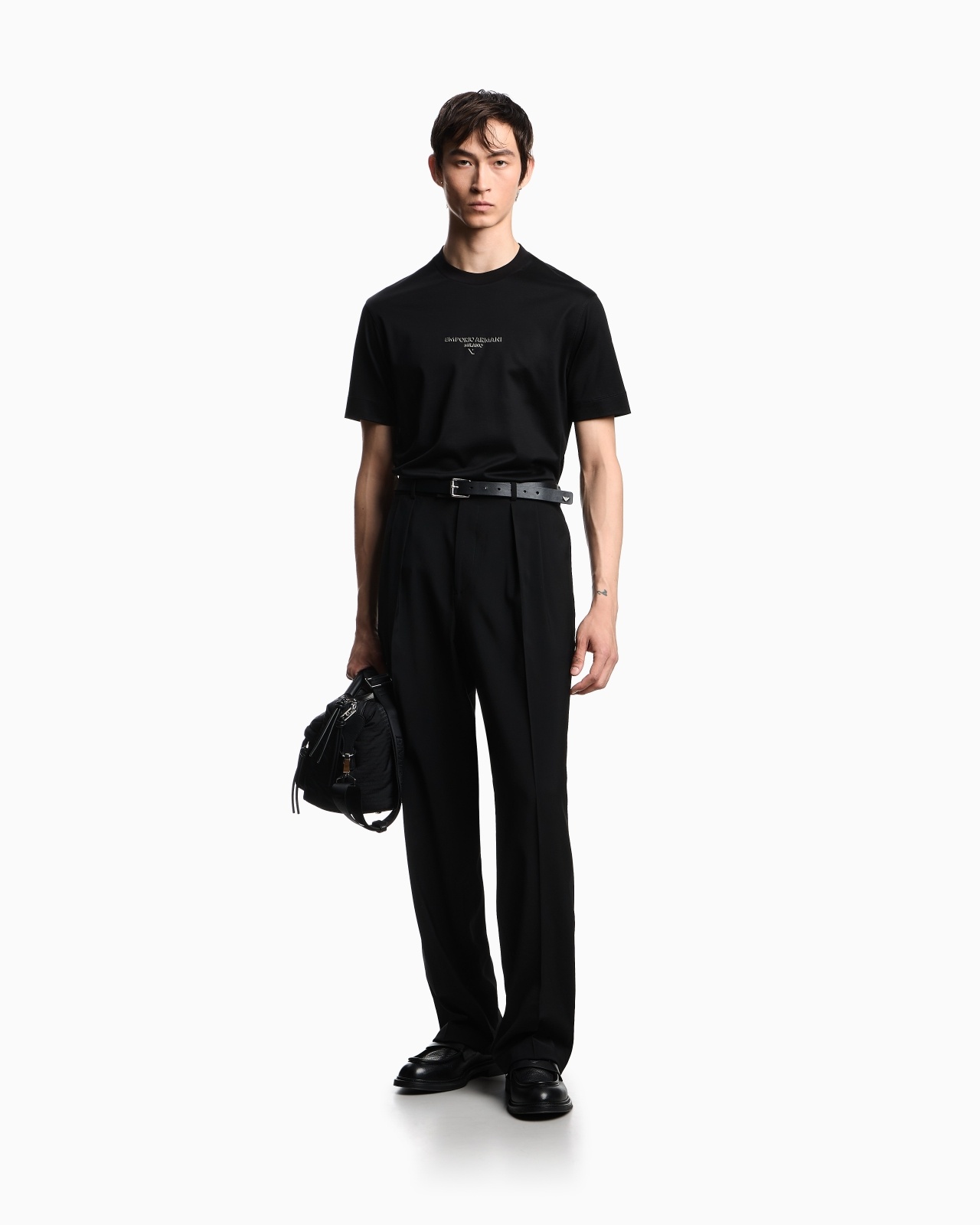 LYOCELL BLEND JERSEY T-SHIRT WITH 3D-EFFECT LOGO - 2