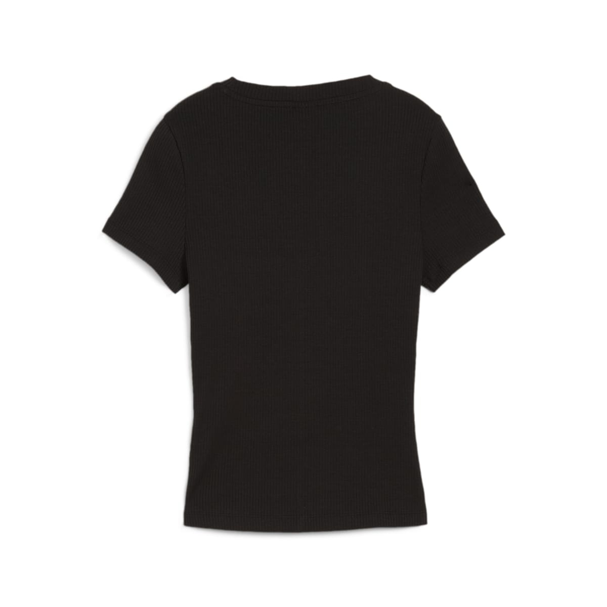 (WMNS) PUMA Classics Ribbed Slim T-Shirt 'Black' 626629-01 - 2