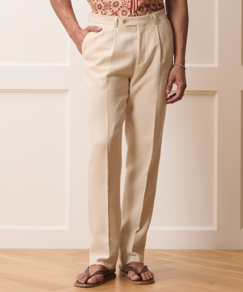 TODD SNYDER Italian Linen-Cotton Madison Trouser outlook