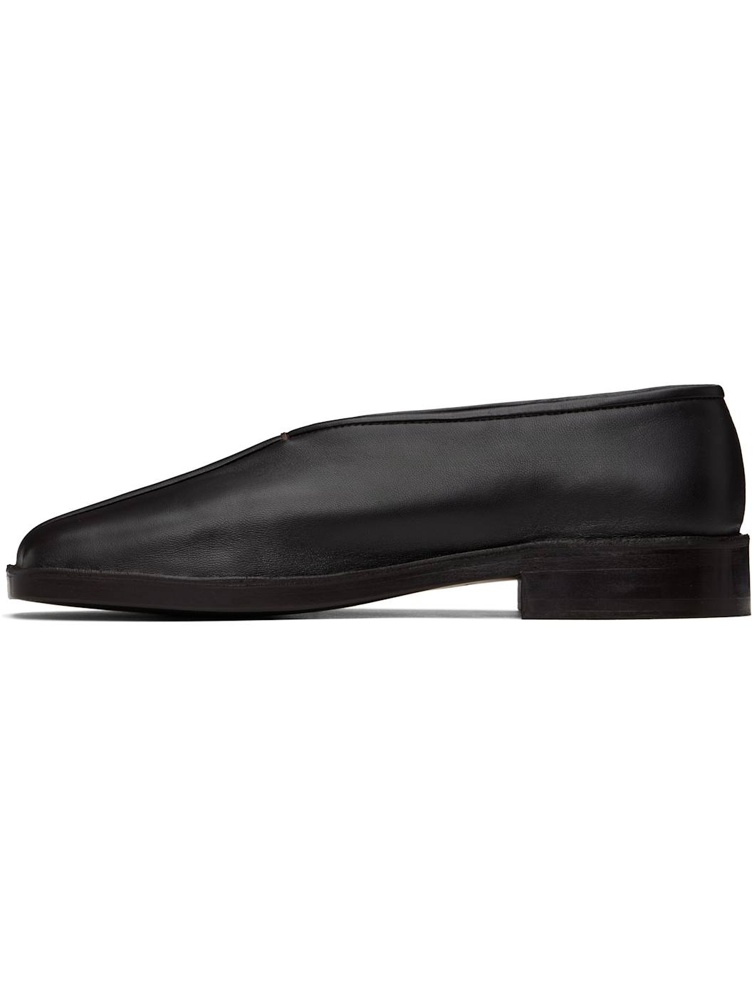 Brown Flat Piped Loafers - 3