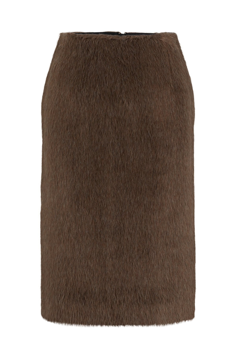 ALPACA AND WOOL PENCIL SKIRT 1