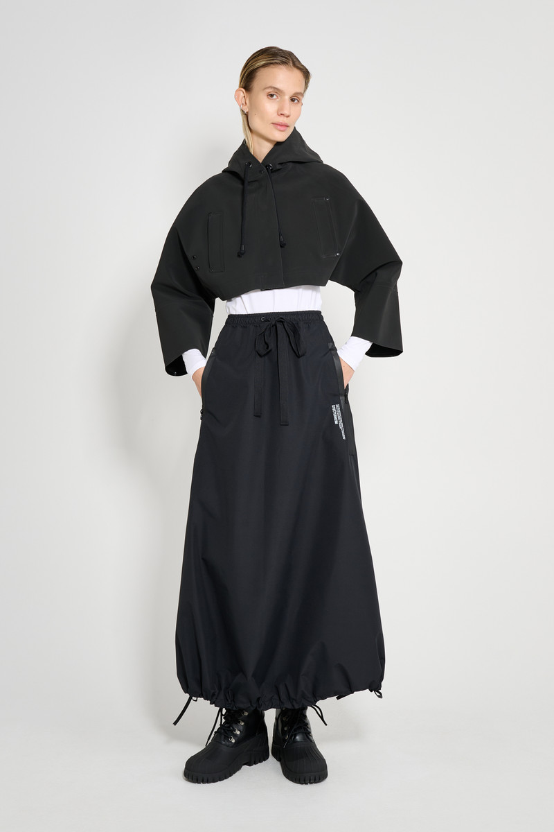 Lilla Tre Cropped Raincoat Black 5