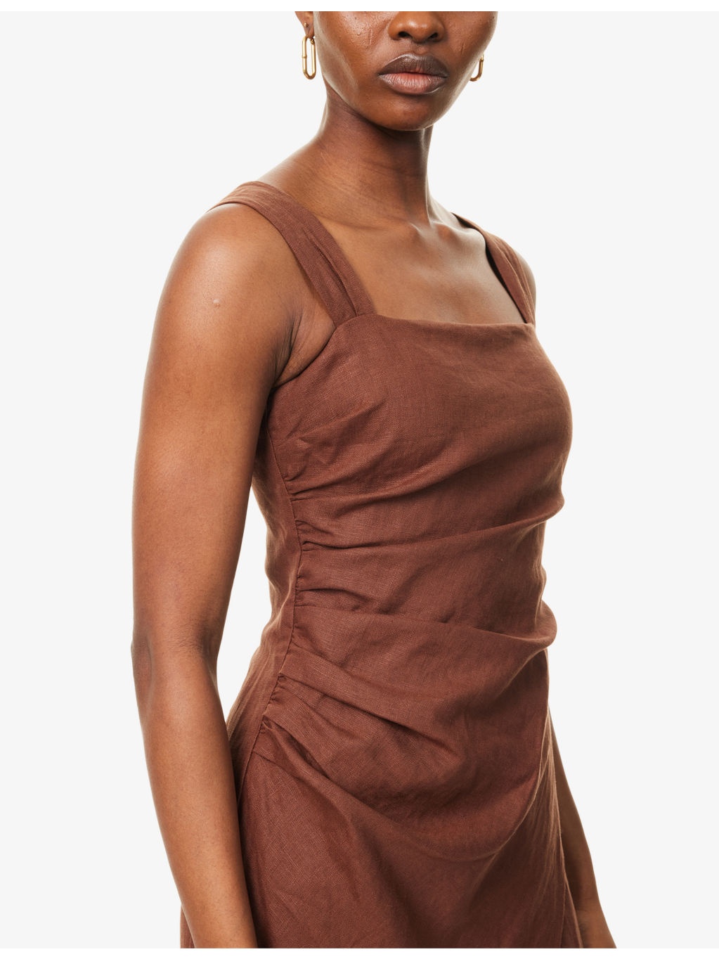 Clement Side-Ruched Maxi Dress - 5