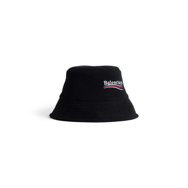 BALENCIAGA Political Campaign Bucket Hat in Black outlook