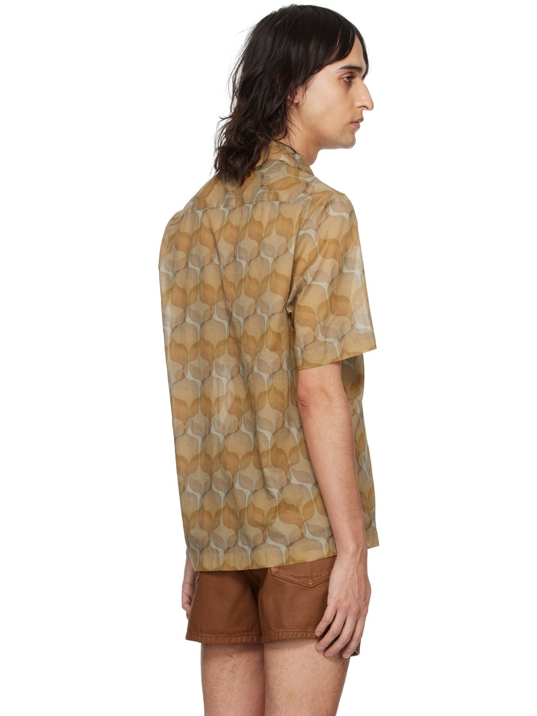 Brown Graphic Shirt - 3