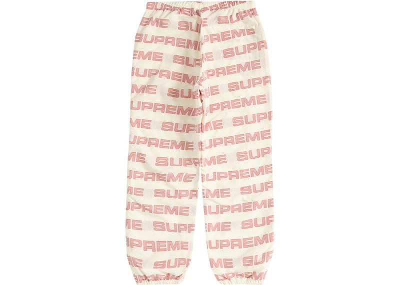 Supreme Supreme Logo Ripstop Track Pant Natural outlook