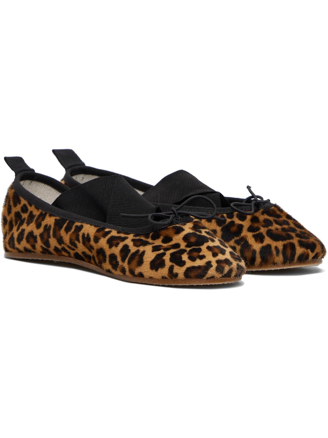Brown Gianna Ballerina Flats - 4