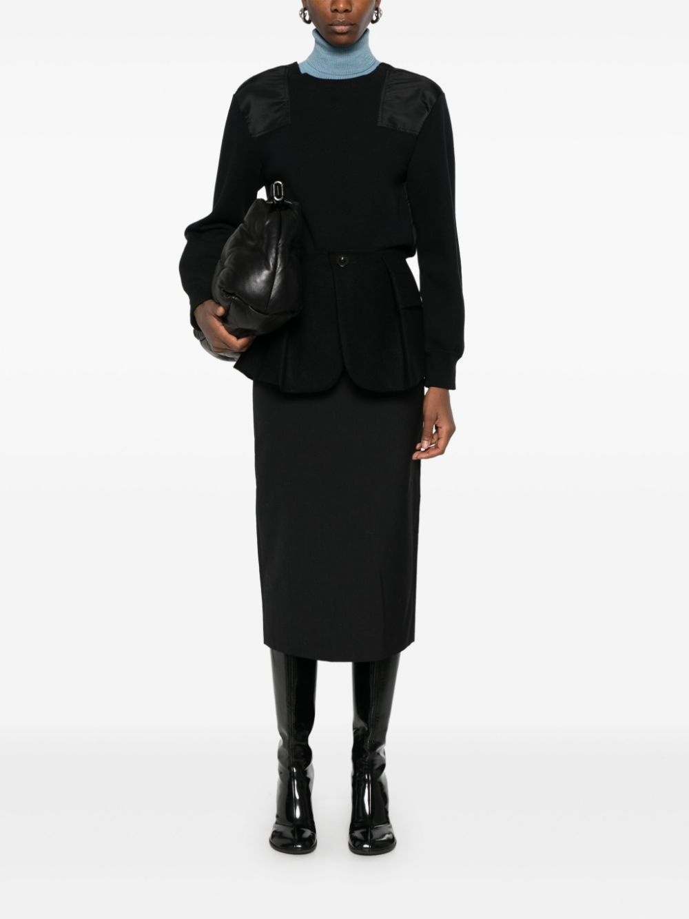 panelled sweatshirt - 2