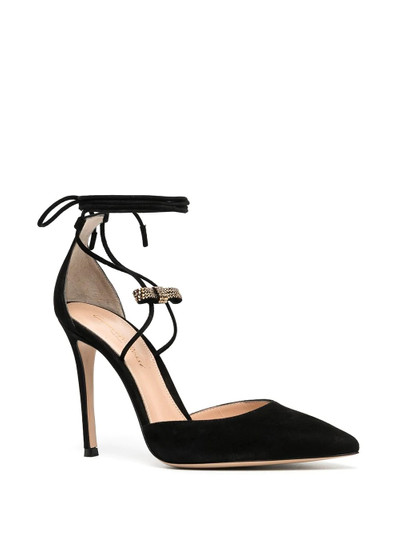 Gianvito Rossi rhinestone-bow pumps outlook