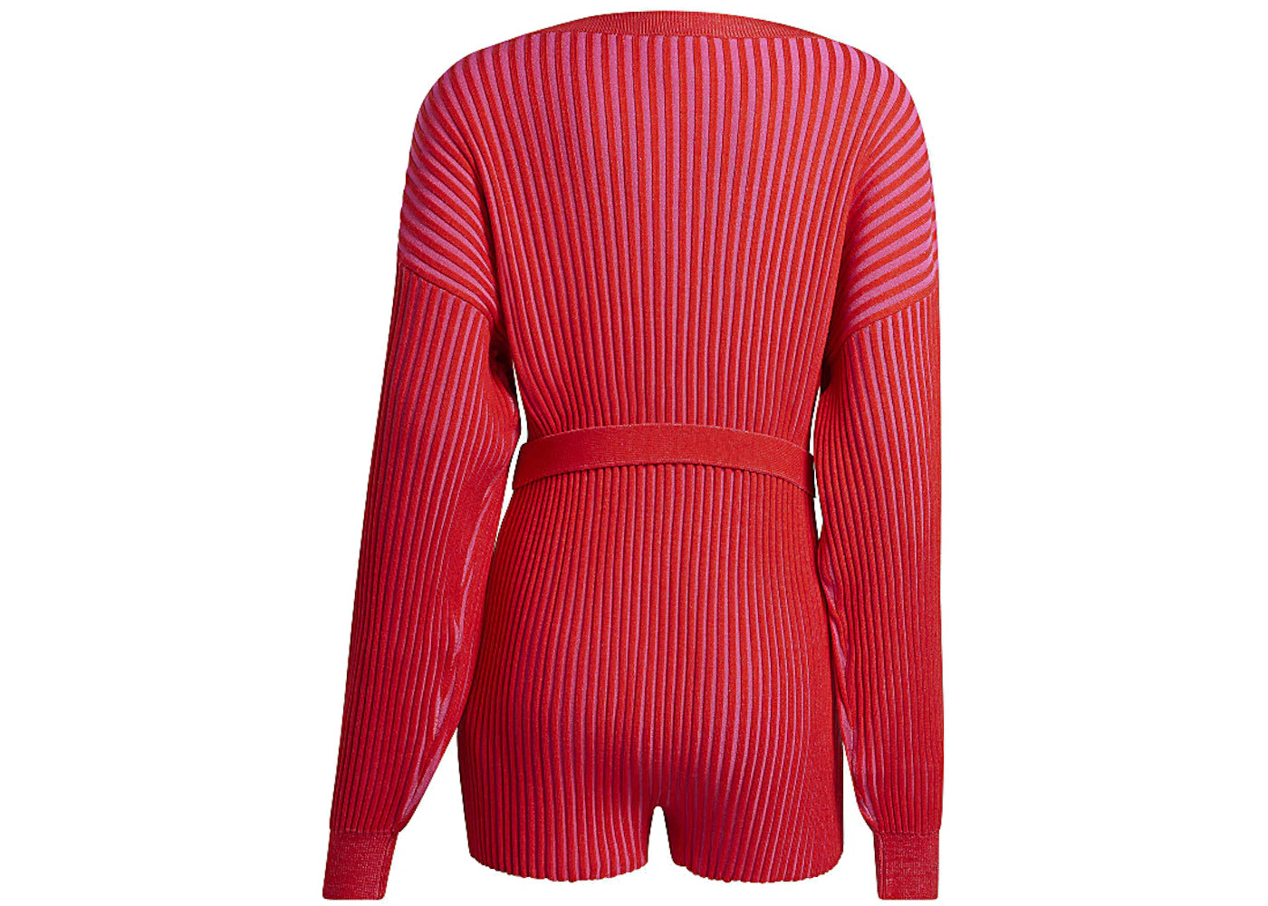 adidas Ivy Park Knit Knit Romper Red/Shock Pink - 2