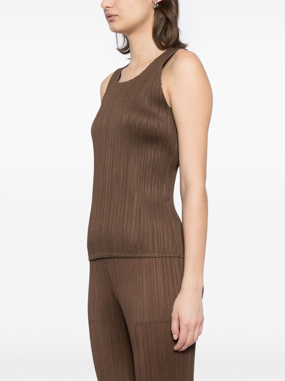 pleated vest - 3