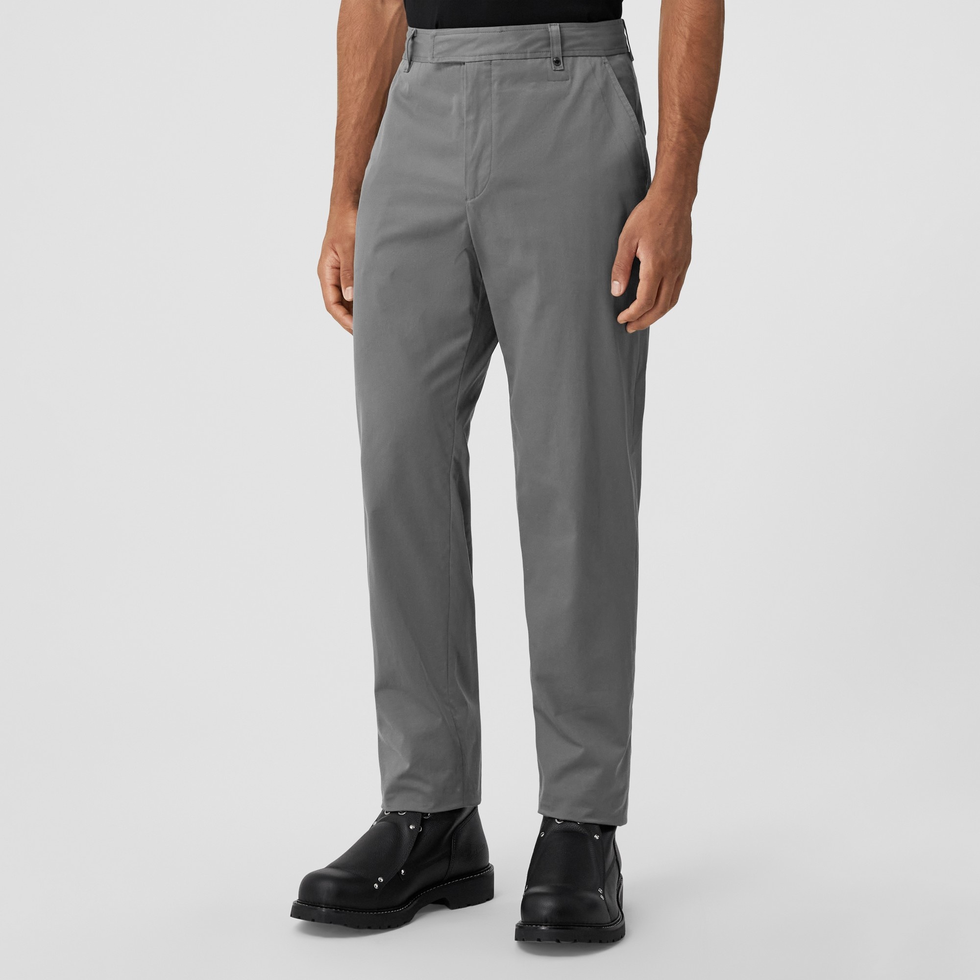 Monogram Motif Stretch Cotton Twill Chinos - 5