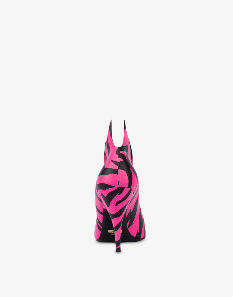 Moschino MOSCHINO X THE FLINTSTONES™ ZEBRA-PRINT COURT SHOES outlook
