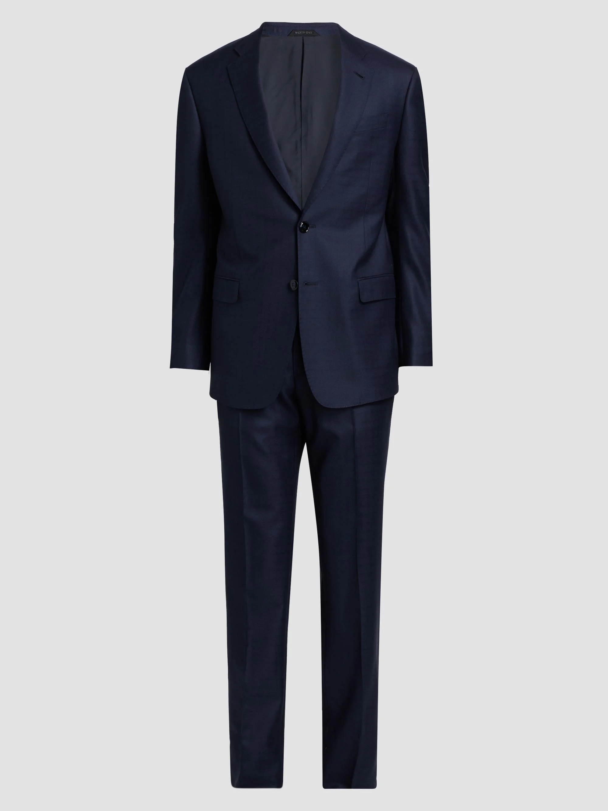 Men's Tailored Wool Single-Breasted Suit - Sky Captain - 1