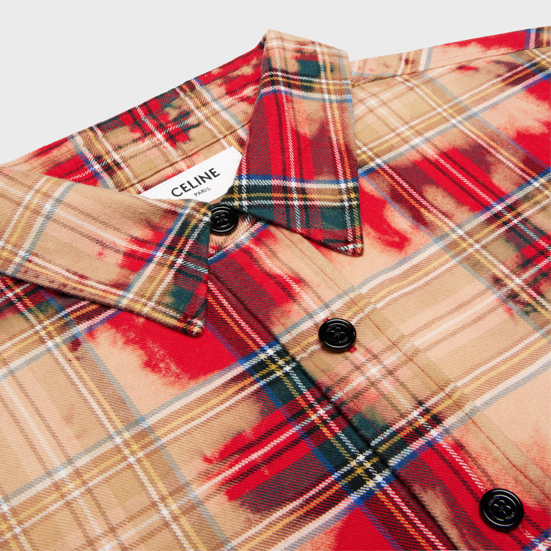 loose shirt in checked cotton 3