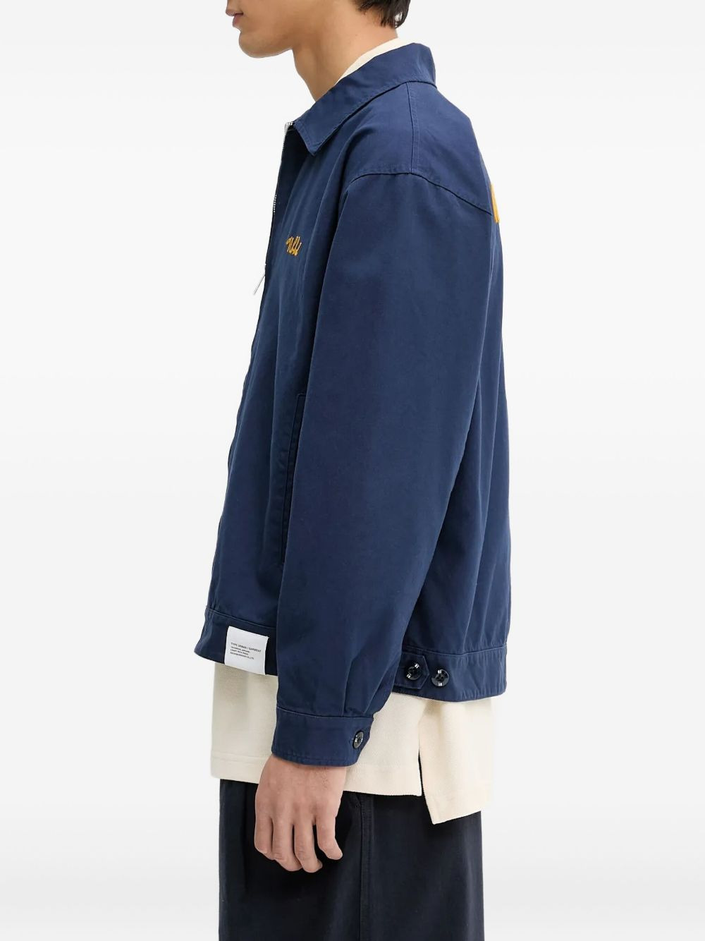 embroidered zip-up jacket - 2