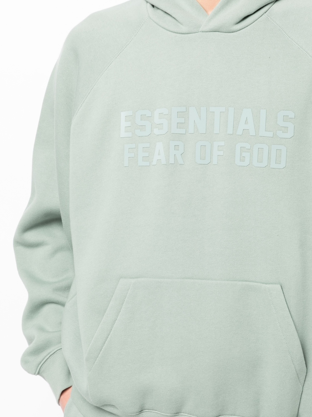 Essentials logo-print hoodie - 5