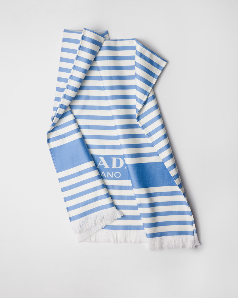 Striped cotton beach towel 3