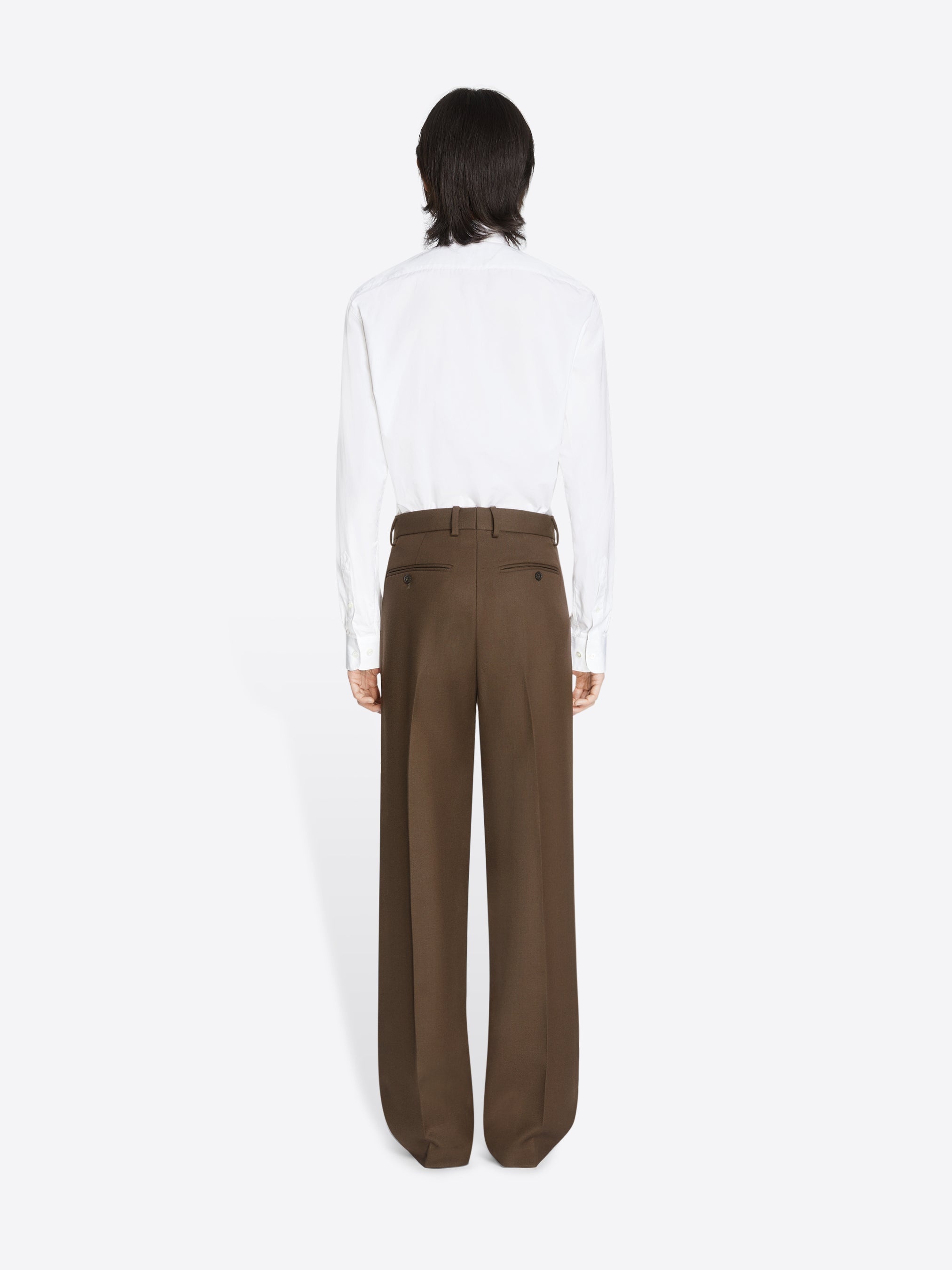 STRAIGHT WOOL PANTS - 4