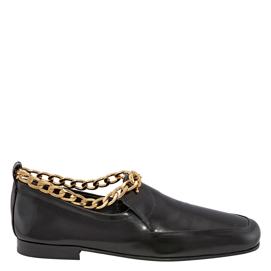 By Far Ladies Nick Chain-anklet Leather Loafers - 1
