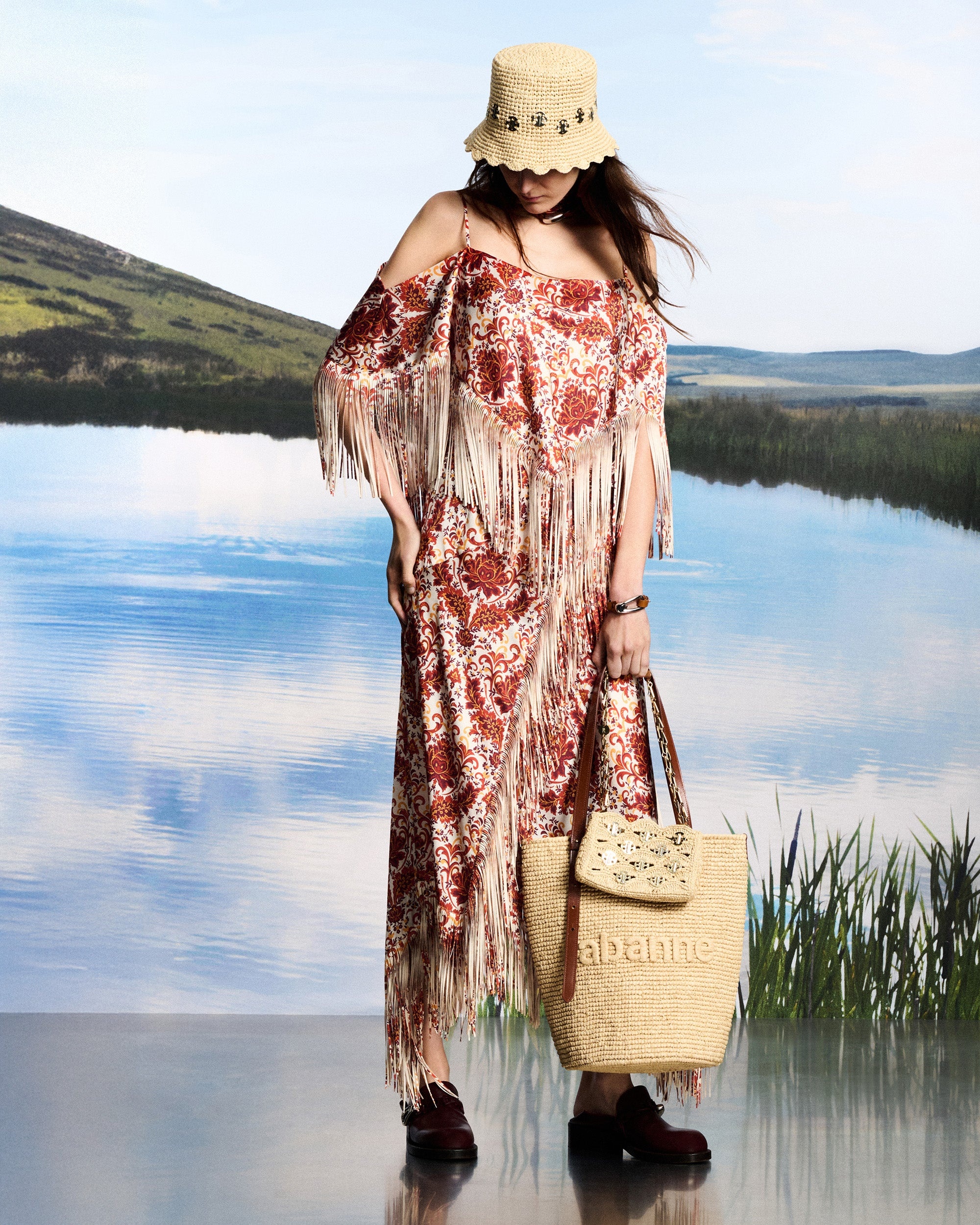 Iconic 1969 Embellished Raffia Bucket Hat - 2
