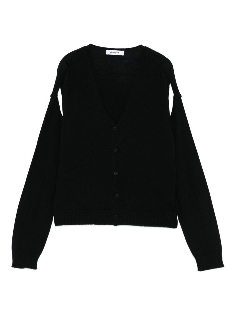button-front split-sleeve cardigan 1